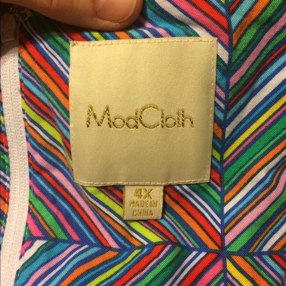 Adorable modcloth rainbow striped dress